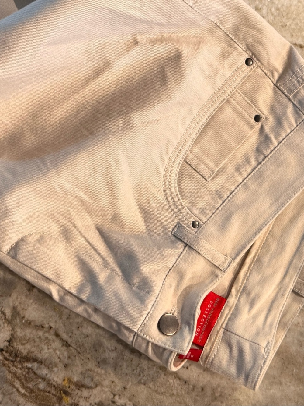 New York & Company Collection Ivory Straight Leg Pants | Stretch Career Pants